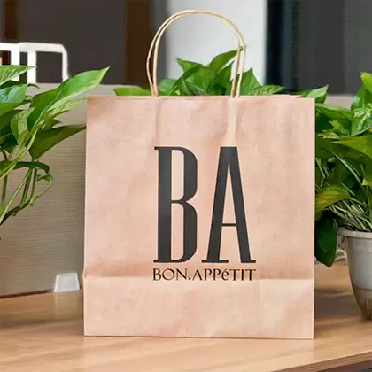 Ishlovlanadigan qog'ozli qog'oz sumkalar